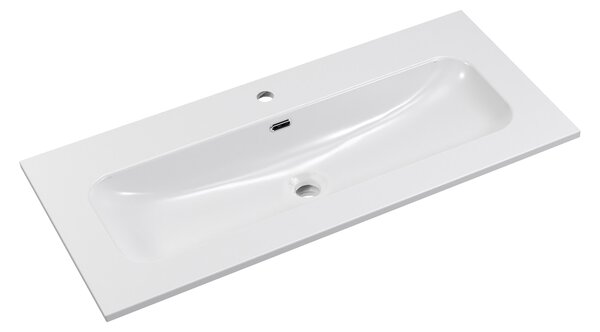 Comad Nábytkové keramické umývadlo FLY WHITE GLOSS UM 100-46 DP, 101x46 cm, biela lesklá