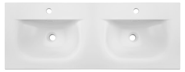 Comad Nábytkové keramické dvojumývadlo SKY 1 120D DP, 121x46 cm, biela matná