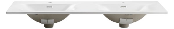 Comad Nábytkové keramické dvojumývadlo SKY 1 120D DP, 121x46 cm, biela matná