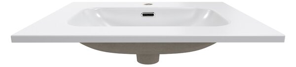 Comad Nábytkové keramické umývadlo FLY WHITE GLOSS UM 60-46 DP, 61x46 cm, biela lesklá