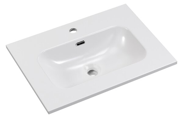 Comad Nábytkové keramické umývadlo FLY WHITE GLOSS UM 60-46 DP, 61x46 cm, biela lesklá