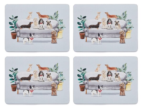 Korkové prestieranie 4 ks 21.5x29 cm Curious Dogs - Cooksmart ®