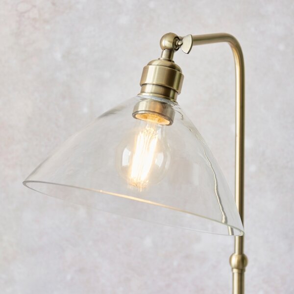 Endon 107609 - Stojacia lampa 1xE27/10W/230V mosadz