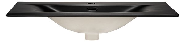 Comad Nábytkové keramické umývadlo SKY 1 BLACK MATT 80 DP, 81x46 cm, čierna matná