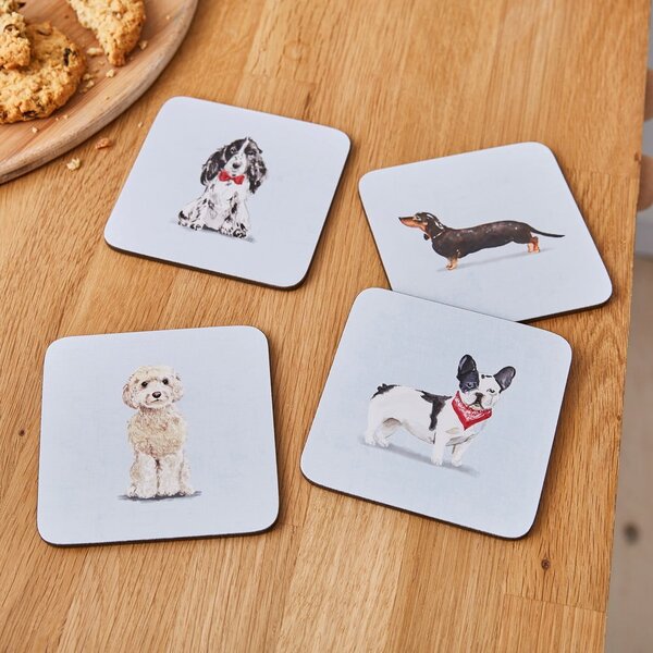 Súprava 4 podnosov Cooksmart ® Curious Dogs