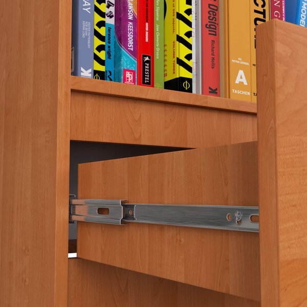 Ak furniture Kancelársky regál Rexa 60 cm 1 zásuvka a 4 police jelša