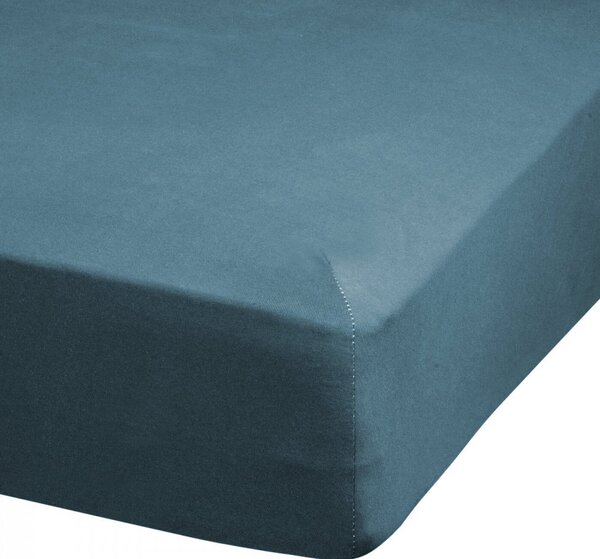 BAVLNENÉ PRESTIERADLO S GUMOU ADELA 180X200X25 CM TYRKYSOVÁ