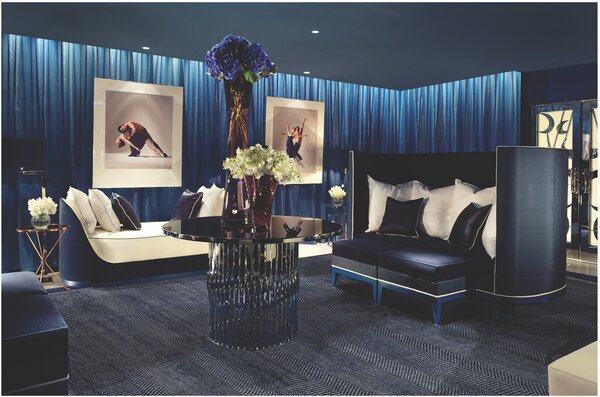 Diamond Carpets India , Ručne viazaný kusový koberec Diamond DC-MCN Medium blue / silver, 120x170, modrá, chodba / predsieň