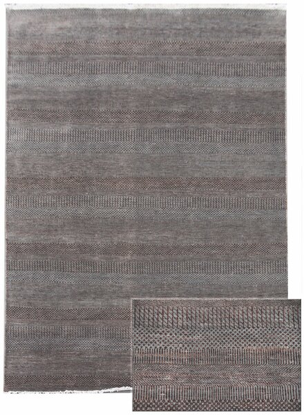Diamond Carpets koberce Ručne viazaný kusový koberec Diamond DC-MCN Light grey / brown - 160x230 cm