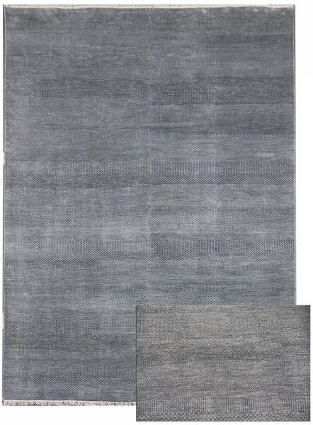 Diamond Carpets koberce Ručne viazaný kusový koberec Diamond DC-MCN Light grey / blue - 140x200 cm