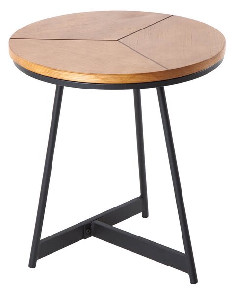 Dizajnový odkladací stolík Faxon 45 cm imitácia dub