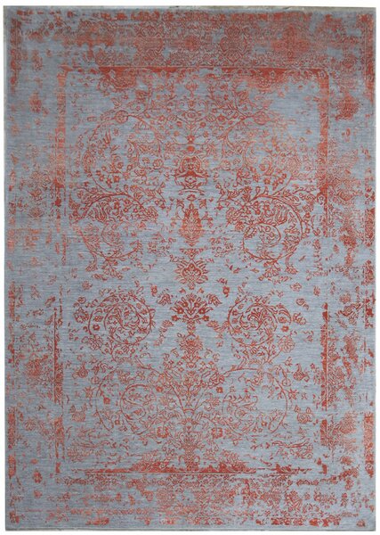 Diamond Carpets koberce Ručne viazaný kusový koberec Diamond DC-JK ROUND Silver / orange - 245x305 cm