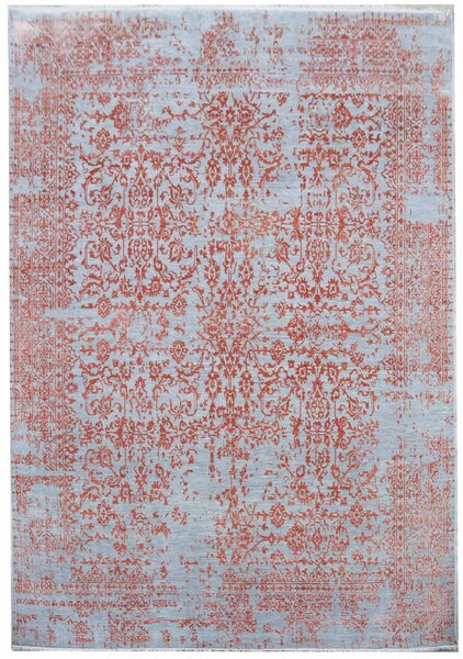 Diamond Carpets koberce Ručne viazaný kusový koberec Diamond DC-JK 1 Silver / orange - 245x305 cm