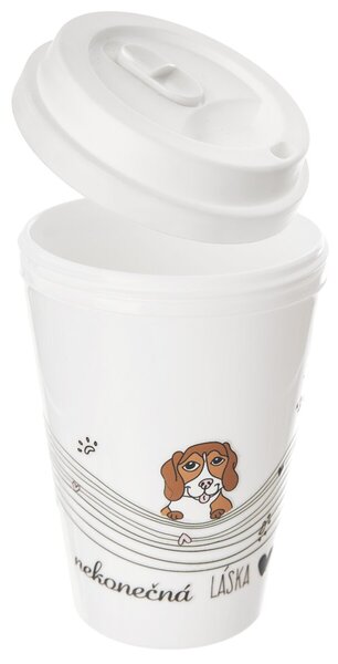 Termohrnček NEKONEČNÁ LÁSKA pes 0,35 l