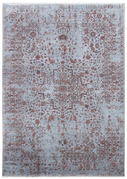 Diamond Carpets koberce Ručne viazaný kusový koberec Diamond DC-SIRAPI Silver / copper - 120x170 cm