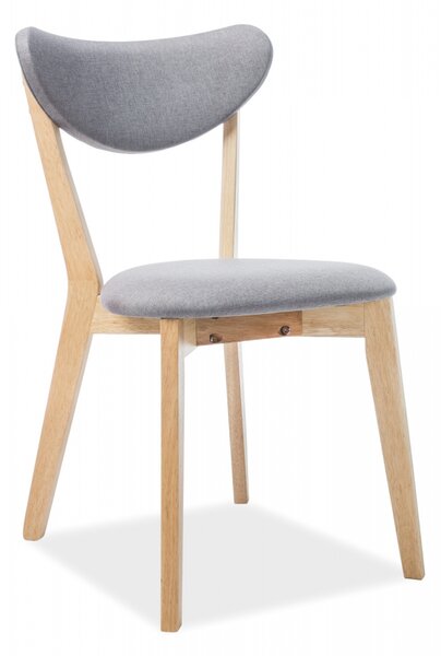 Jedálenská stolička Brando - sivá / dub
