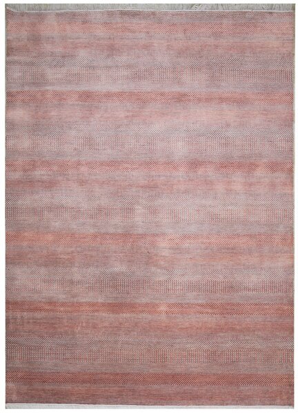Diamond Carpets koberce Ručne viazaný kusový koberec Diamond DC-MCN Silver / m.red - 140x200 cm