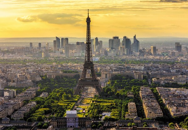 Fototapeta - Panoráma Paríža (147x102 cm)