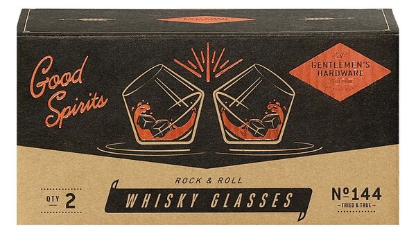 Pohár na whisky Rocking Whisky Glasses – set 2 ks
