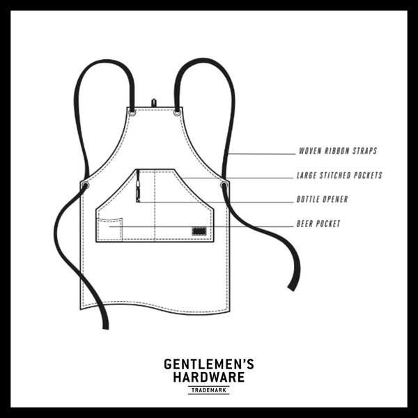 Pánska kuchynská zástera s otváračom BBQ Utility Apron