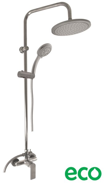 Slezák - RAV Sprchový komplet so zmiešavacou batériou NIL - NL182.5/7-61MGL, Metal Grey lesk