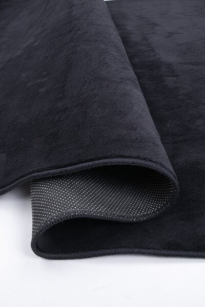 Koberec Plush BLACK rozmery koberec: 60x100 cm