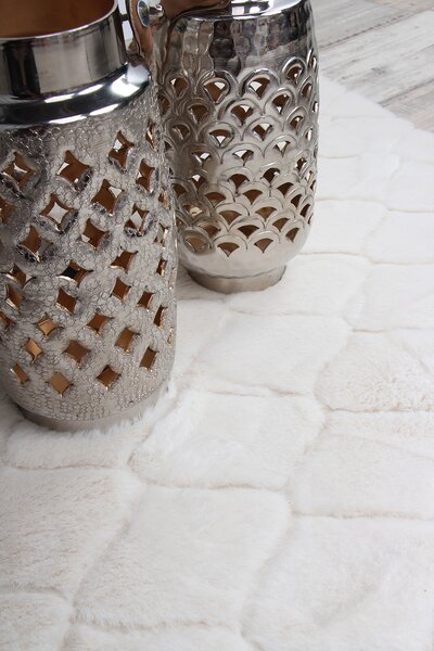 Koberec Rabbit 3D 02 CREAM rozmery koberec: 60x100 cm
