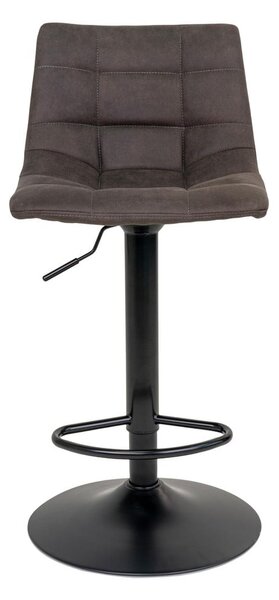 Tmavosivé čalúnené barové stoličky v súprave s nastaviteľnou výškou 2 ks (výška sedadla 63 cm) Middelfart – House Nordic
