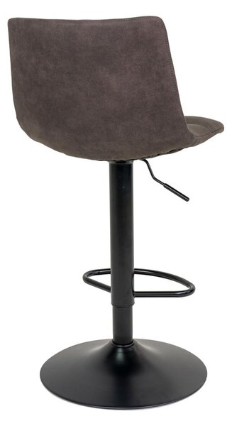 Tmavosivé čalúnené barové stoličky v súprave s nastaviteľnou výškou 2 ks (výška sedadla 63 cm) Middelfart – House Nordic