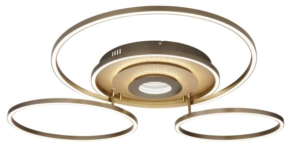 Globo 67824-60G - LED stmievateľné stropné svietidlo MILES 60W/230V 80,8x99,2 cm hnedá+DO