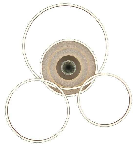Globo 67824-60G - LED stmievateľné stropné svietidlo MILES 60W/230V 80,8x99,2 cm hnedá+DO