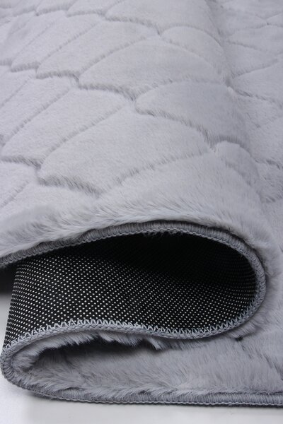 Koberec Rabbit 3D 05 L.GREY rozmery koberec: 80x140 cm
