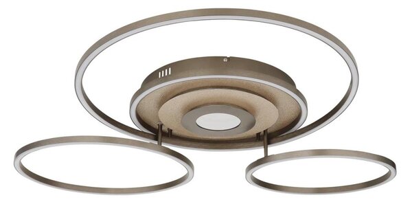 Globo 67824-60G - LED stmievateľné stropné svietidlo MILES 60W/230V 80,8x99,2 cm hnedá+DO