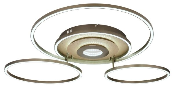 Globo 67824-60G - LED stmievateľné stropné svietidlo MILES 60W/230V 80,8x99,2 cm hnedá+DO