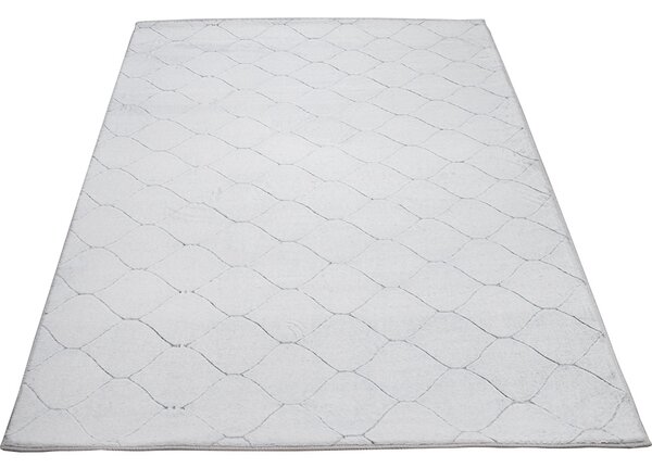 Koberec Rabbit 3D Carving GREY/WHITE 1 rozmery koberec: 80x140 cm