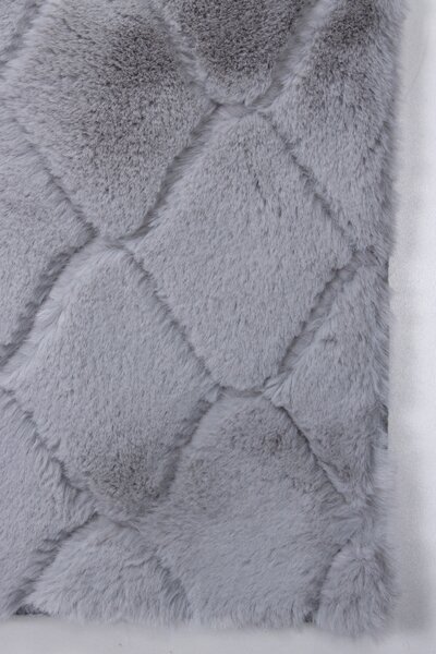 Koberec Rabbit 3D 05 L.GREY rozmery koberec: 80x140 cm