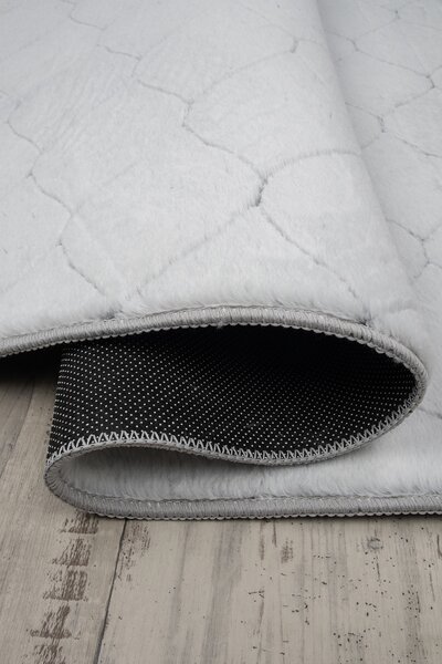Koberec Rabbit 3D Carving GREY/WHITE 1 rozmery koberec: 80x140 cm