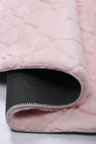 Koberec Rabbit 3D 04 BABY PINK rozmery koberec: 60x100 cm