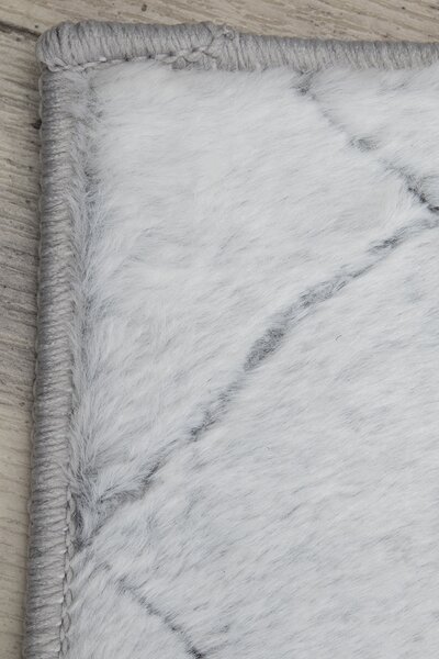 Koberec Rabbit 3D Carving GREY/WHITE 1 rozmery koberec: 80x140 cm