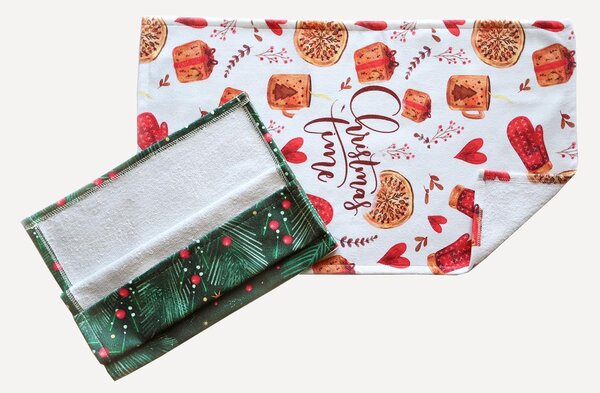 KUCHYNSKÉ UTIERKY MS HOME CHRISTMAS SADA 2 KS 38X60 CM VZOROVANÉ