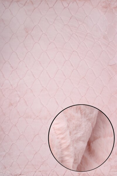 Koberec Rabbit 3D 04 BABY PINK rozmery koberec: 60x100 cm
