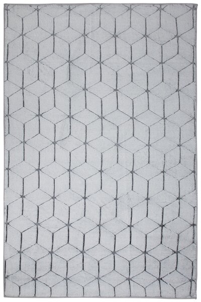 Koberec Rabbit 3D Carving GREY/WHITE 2 rozmery koberec: 80x140 cm