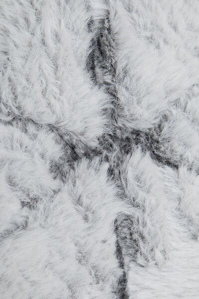 Koberec Rabbit 3D Carving GREY/WHITE 2 rozmery koberec: 80x140 cm