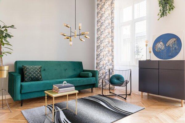 Spoltex , Šedý kusový koberec Enigma grey 9358, 160x230, šedá, kancelária