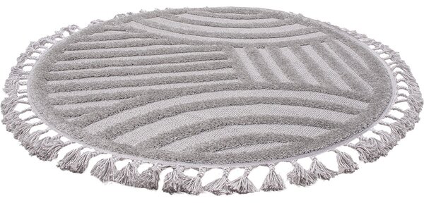Koberec Berber 9754 L.GREY-K rozmery koberec: 120x120 cm