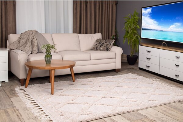 Koberec Berber 6843 IVORY rozmery koberec: 60x100 cm