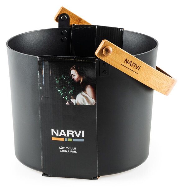 Narvi Black vedro hliníkové čierne 6,5L