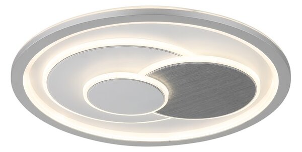 GLOBO 48469 RUIZ I stropné svietidlo D480mm LED 60W 2660lm 3000+4000+6500K strieborná, biela