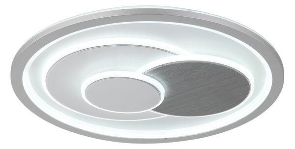 GLOBO 48469 RUIZ I stropné svietidlo D480mm LED 60W 2660lm 3000+4000+6500K strieborná, biela