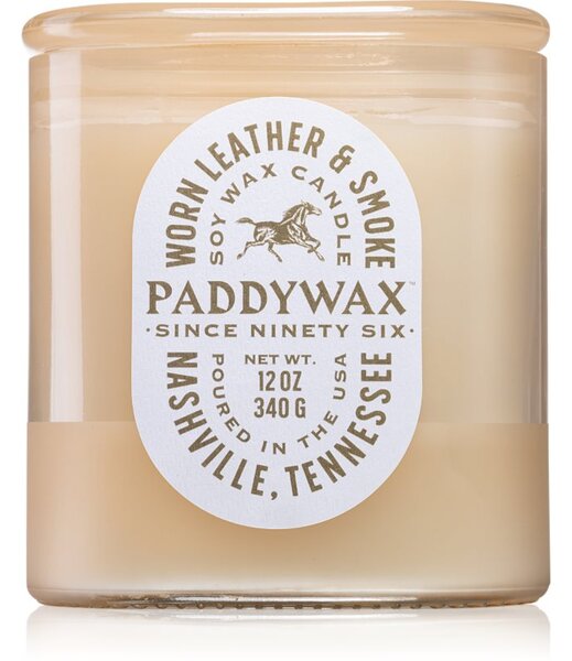 Paddywax Vista Worn Leather & Smoke vonná sviečka 340 g